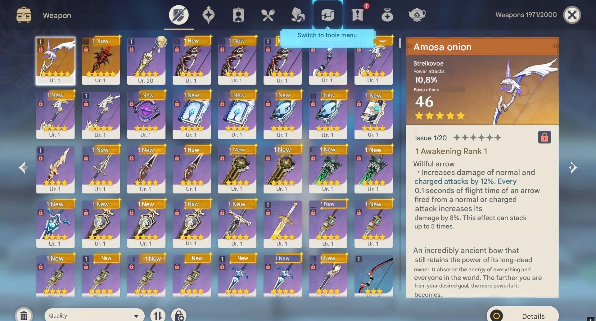 GI1190 C5 Arlecchino + Amos’ Bow + Many 5-Star Weapons 